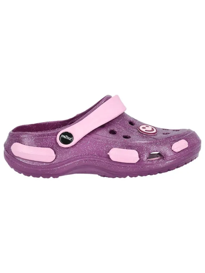 Zigzag Clogs & Pantoletten·Clogs^Clogs "Burab" in Lila/ Rosa