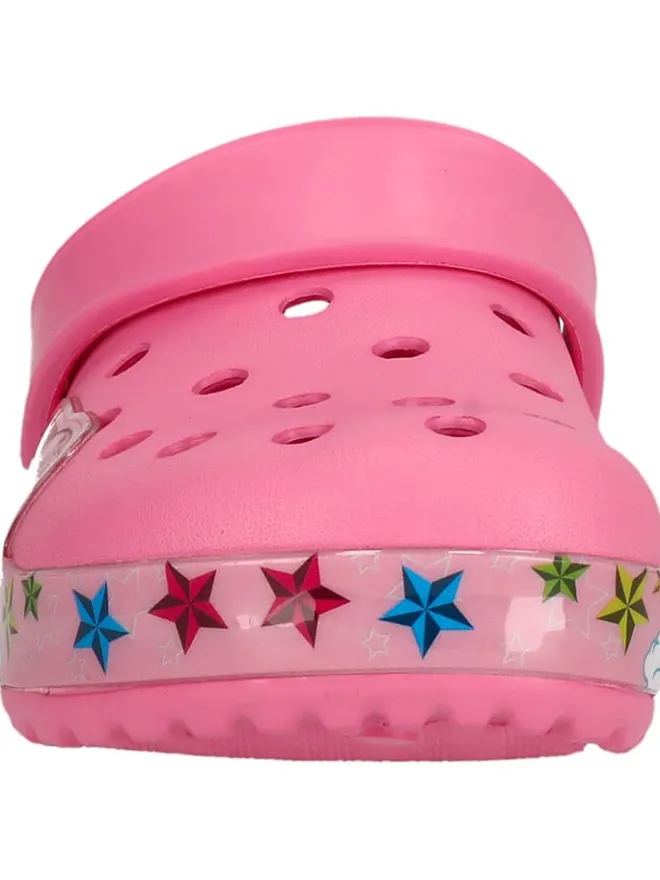 Clogs "Burundi" in Pink>Zigzag Hot