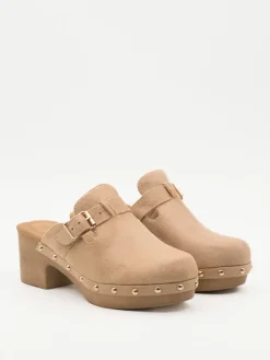 Clogs in Beige>Belucci Clearance