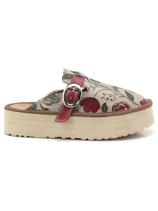 Clogs in Bunt/ Creme>Calceo Clearance