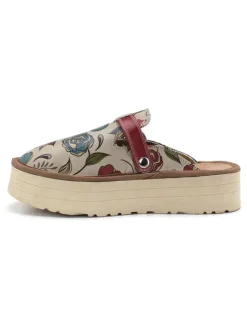 Clogs in Bunt/ Creme>Calceo Clearance