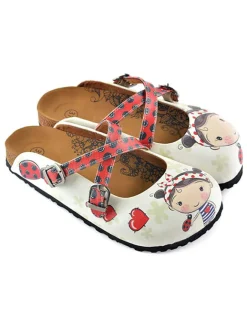 Calceo Clogs & Pantoletten^Clogs in Creme/ Bunt