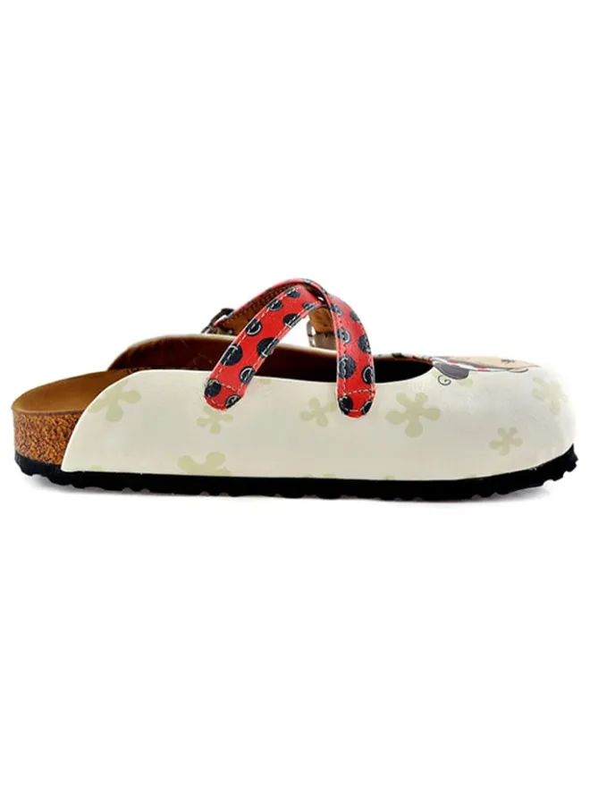 Calceo Clogs & Pantoletten^Clogs in Creme/ Bunt