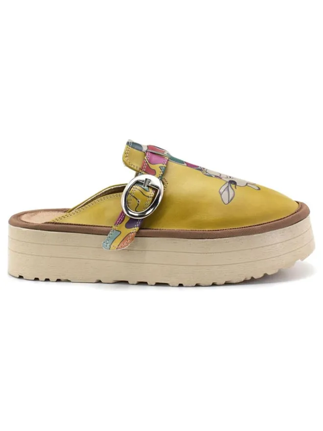 Calceo Clogs & Pantoletten·Clogs^Clogs in Gelb/ Bunt