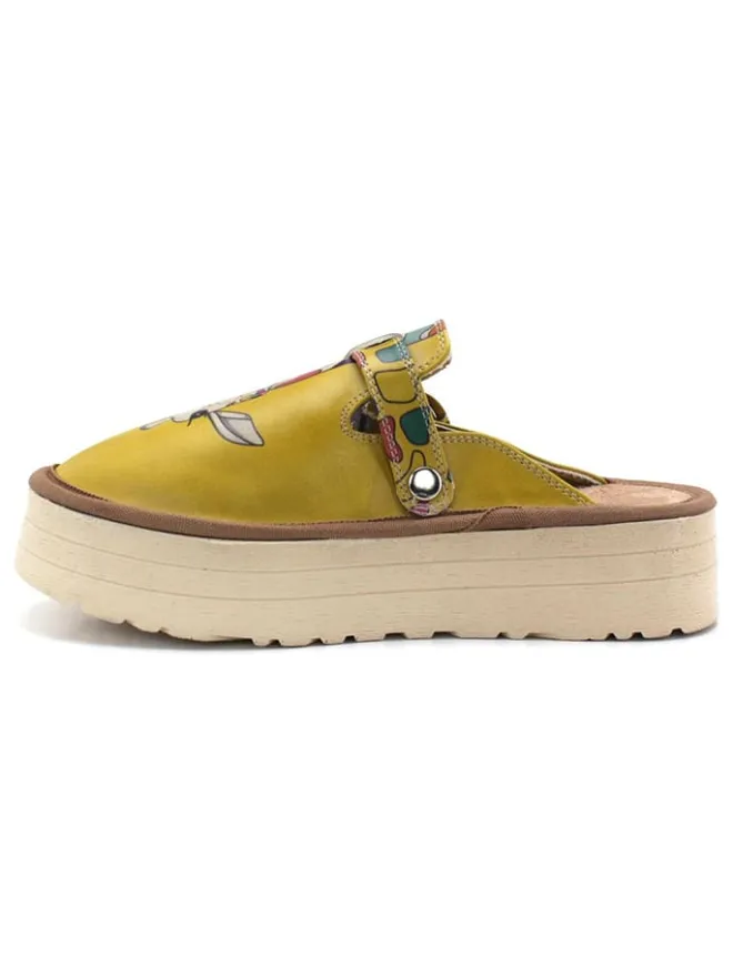 Calceo Clogs & Pantoletten·Clogs^Clogs in Gelb/ Bunt