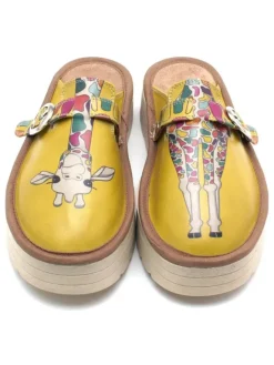 Calceo Clogs & Pantoletten·Clogs^Clogs in Gelb/ Bunt