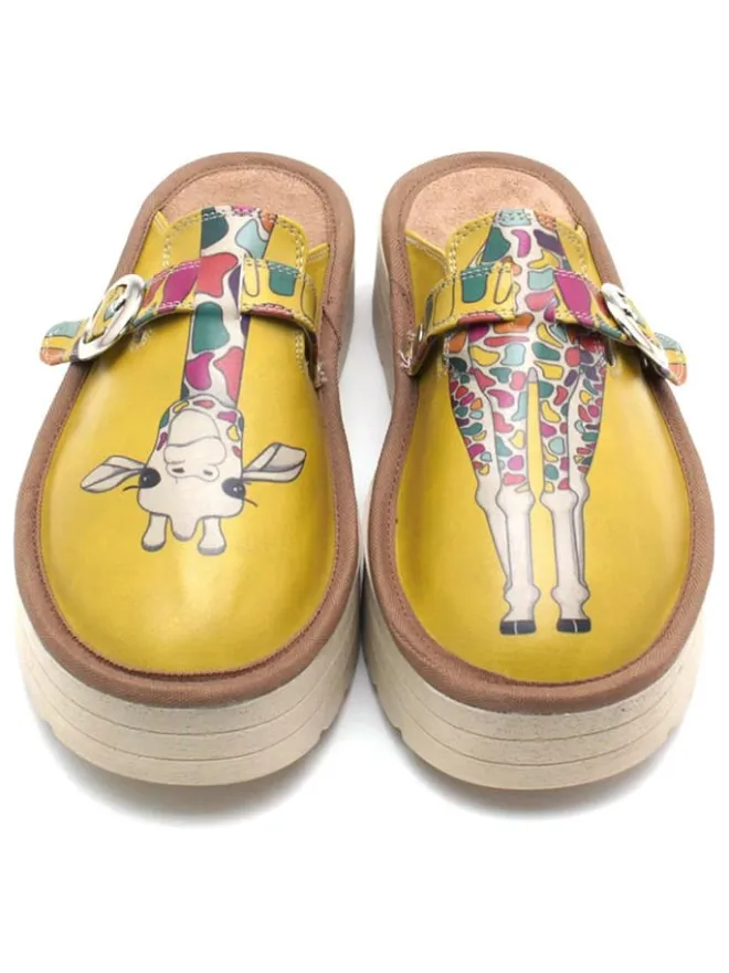 Calceo Clogs & Pantoletten·Clogs^Clogs in Gelb/ Bunt