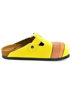 Calceo Clogs & Pantoletten^Clogs in Gelb/ Hellbraun