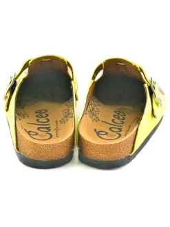 Calceo Clogs & Pantoletten^Clogs in Gelb/ Hellbraun