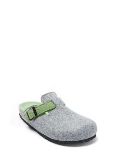 Clogs in Grau/ Grün>Mandel Hot