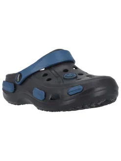Clogs "Naike" in Schwarz/ Dunkelblau>Zigzag Clearance