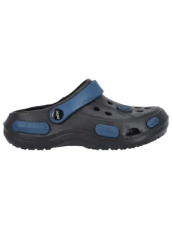 Clogs "Naike" in Schwarz/ Dunkelblau>Zigzag Clearance