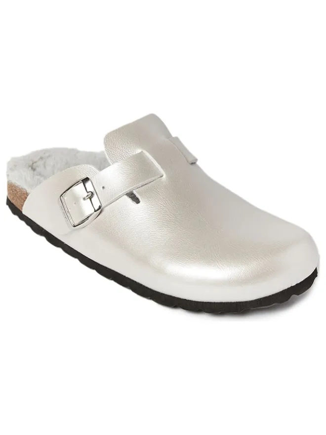 Clogs "Neo" in Silber>Mandel Best