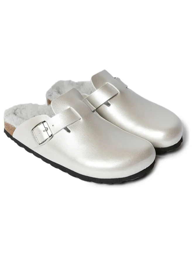 Clogs "Neo" in Silber>Mandel Best