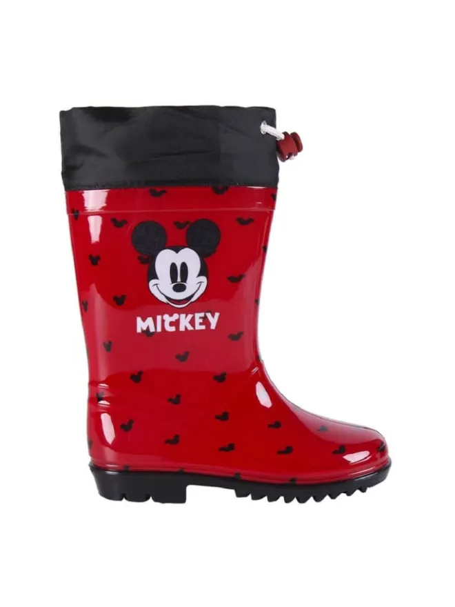 Disney Mickey Mouse Gummistiefel|Gummistiefel^Disney Mickey Maus Wasserdichte Stiefel Regenstiefel Gummistiefel in Rot