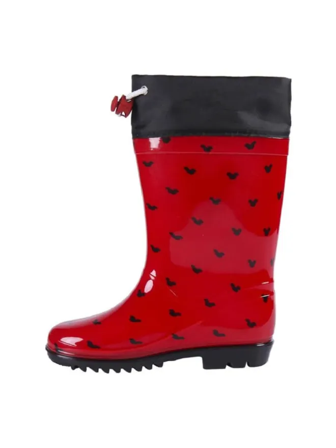 Disney Mickey Mouse Gummistiefel|Gummistiefel^Disney Mickey Maus Wasserdichte Stiefel Regenstiefel Gummistiefel in Rot