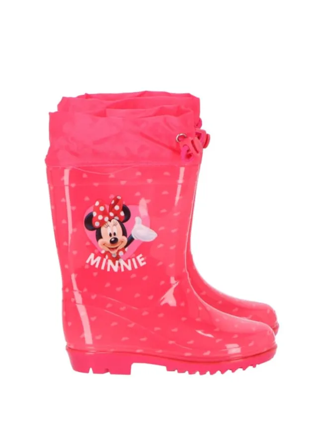 Disney Minnie Maus Regenstiefel Wasserdichte Gummistiefel für Kinder in Rosa>Disney Minnie Mouse
