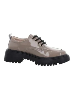 Elegante Schnürschuhe in Beige><noscript><img width=