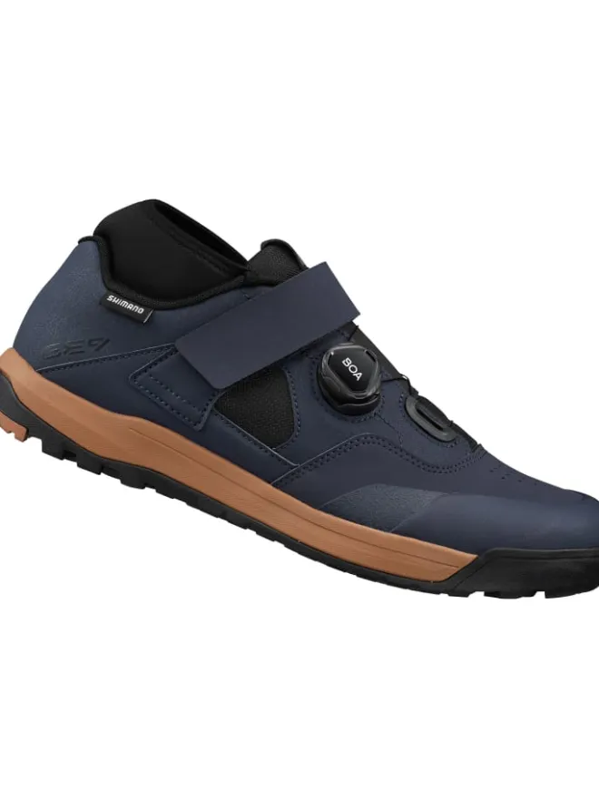 SHIMANO Sportschuhe^Enduro/Downhill-Fahrradschuhe GE900 in dunkelblau