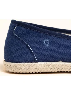 kitz-pichler Halbschuhe^Espadrilles "Camping Linen" in Dunkelblau