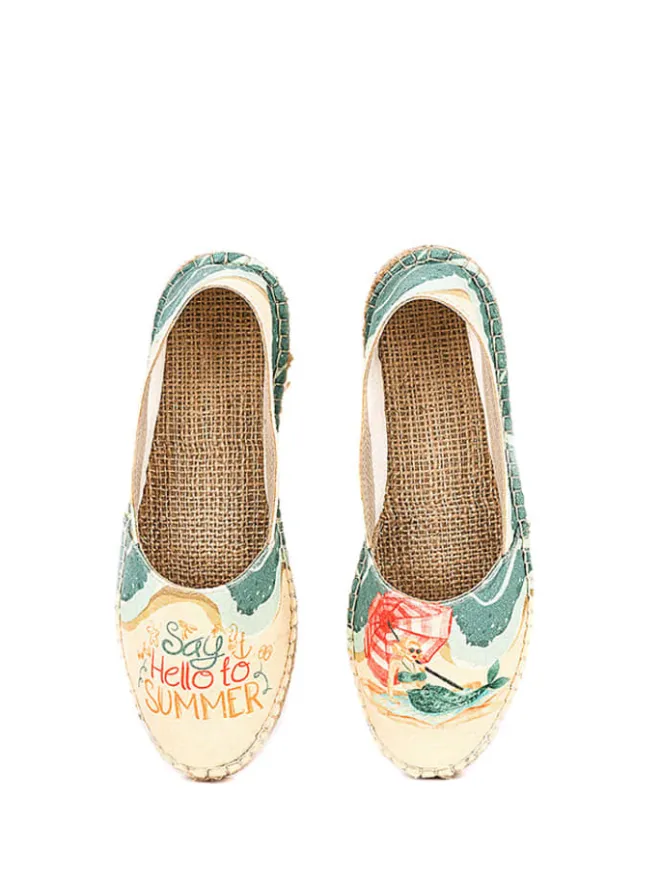 Espadrilles in Beige/ Bunt>Cotto