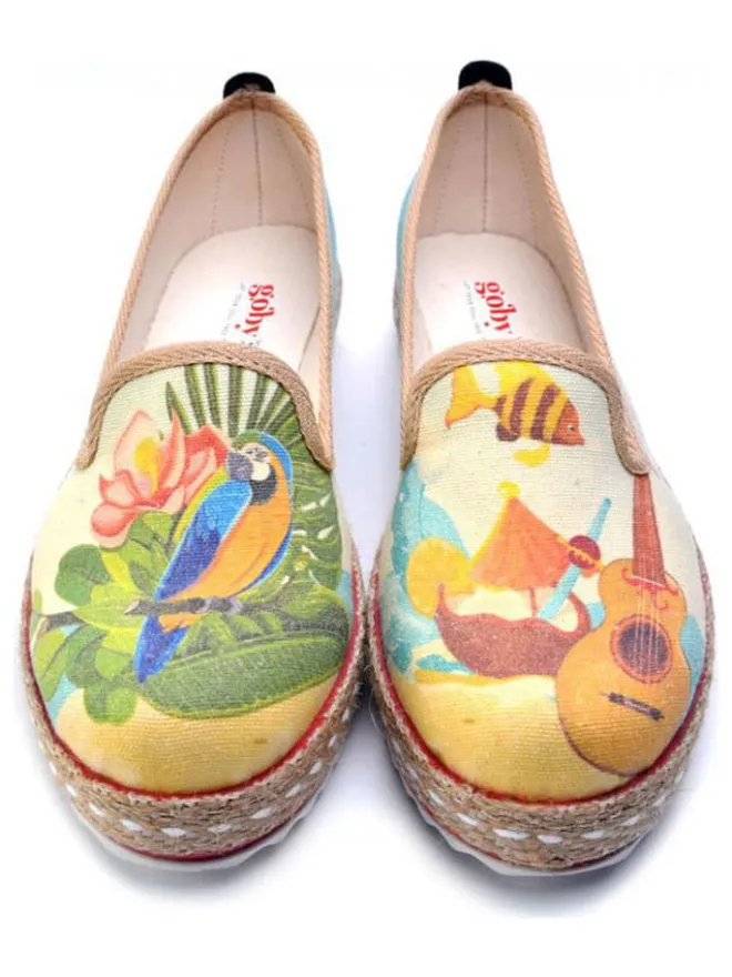 Goby Halbschuhe^Espadrilles in Bunt