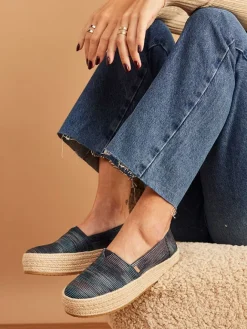 Espadrilles in Dunkelblau><noscript><img width=