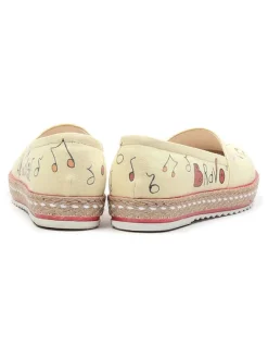 Goby Halbschuhe^Espadrilles in Hellgelb/ Bunt