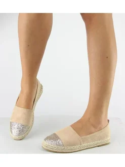 Foreverfolie Halbschuhe^Espadrilles in Khaki