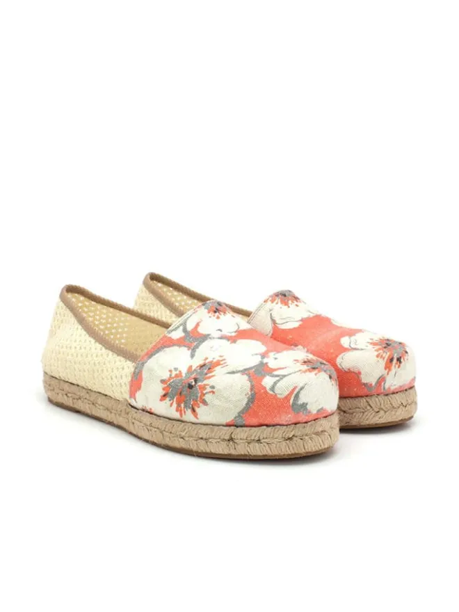 Espadrilles in Orange/ Creme>Calceo New