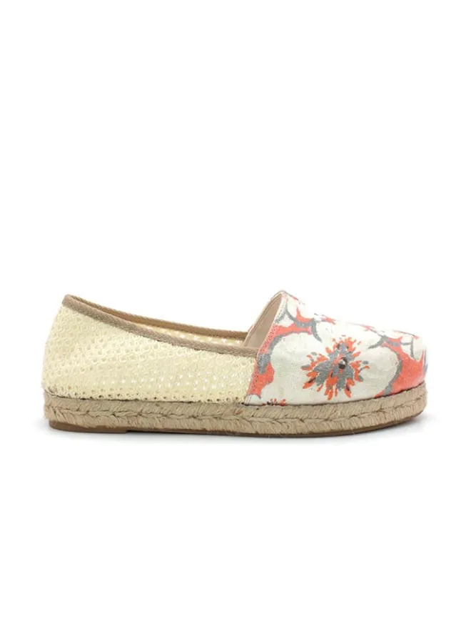 Espadrilles in Orange/ Creme>Calceo New