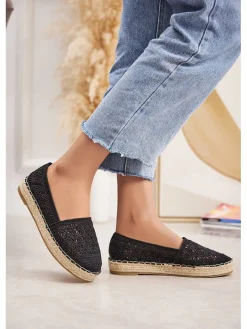 Espadrilles in Schwarz><noscript><img width=
