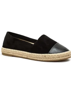 Foreverfolie Halbschuhe^Espadrilles in Schwarz