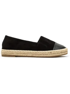 Foreverfolie Halbschuhe^Espadrilles in Schwarz