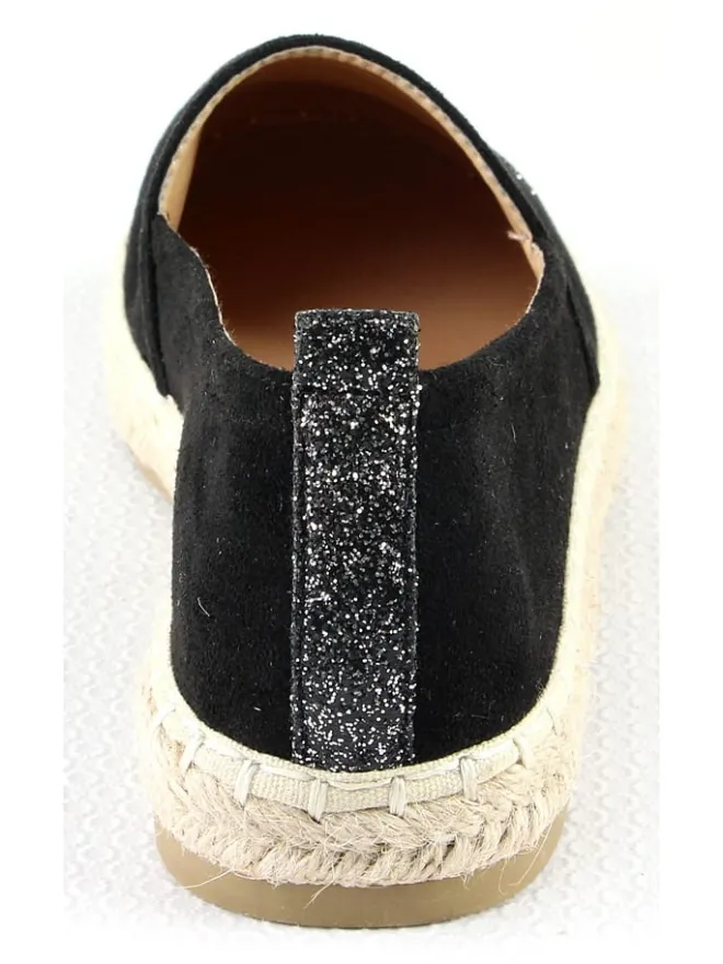 Foreverfolie Halbschuhe^Espadrilles in Schwarz