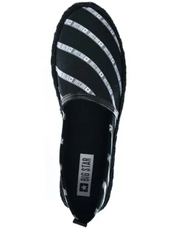 BIG STAR Halbschuhe^Espadrilles in Schwarz/ Weiß