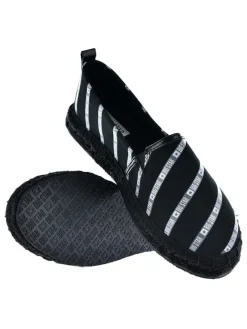 BIG STAR Halbschuhe^Espadrilles in Schwarz/ Weiß