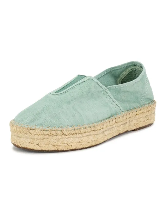 natural world Halbschuhe^Espadrilles in Türkis