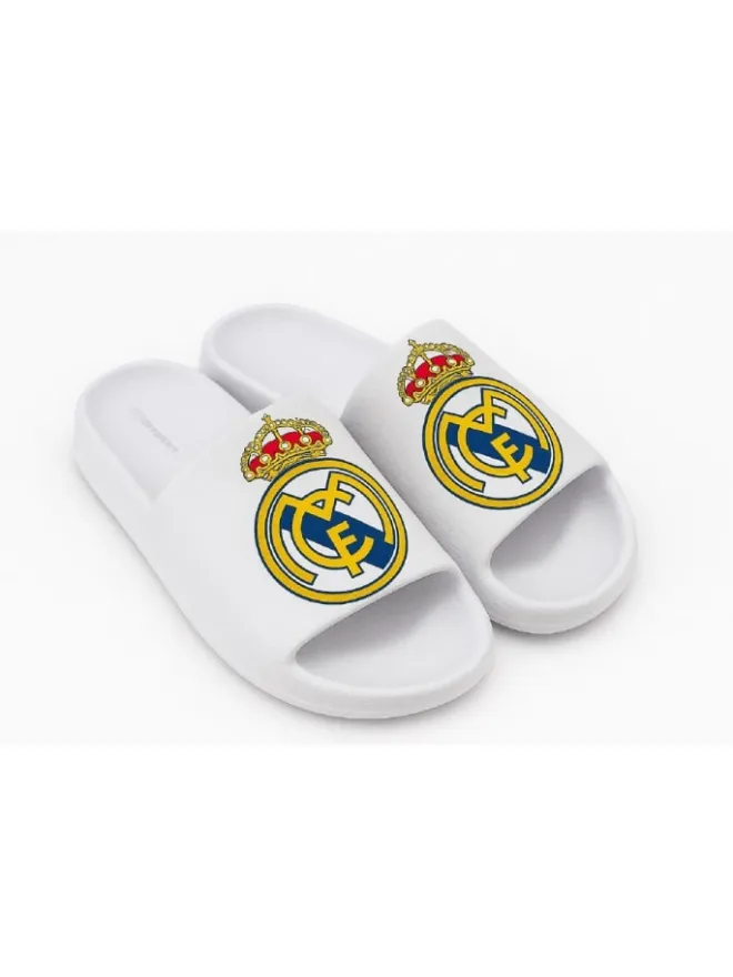 Fußball Badeschlappen Kinder Latschen Jungen Mädchen 28/29>Real Madrid Outlet