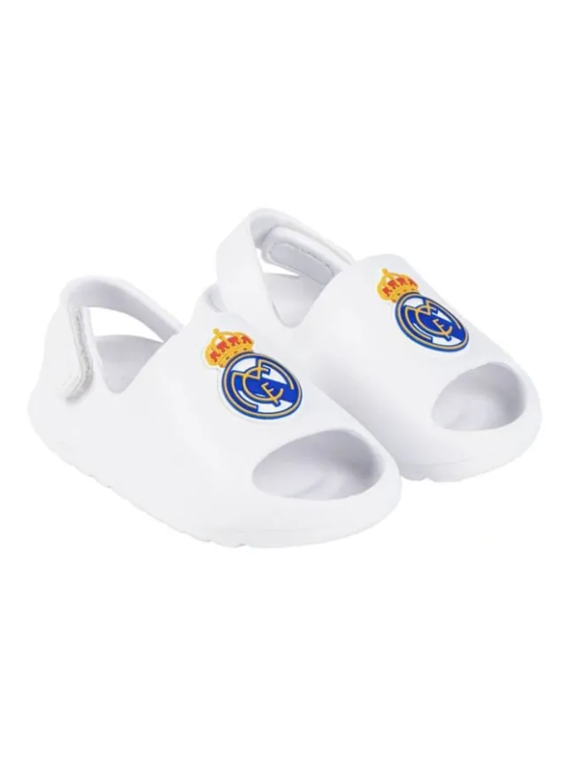 Real Madrid Badeschuhe^Fußball Badeschlappen Kinder Latschen Jungen Mädchen 22