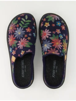 Geschlossene Hausschuhe in Blau><noscript><img width=