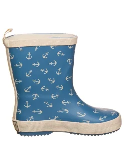 Gummistiefel "AOP" in Blau/ Beige>POM POM Sale