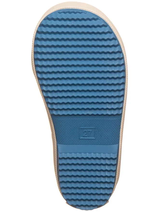 Gummistiefel "AOP" in Blau/ Beige>POM POM Sale