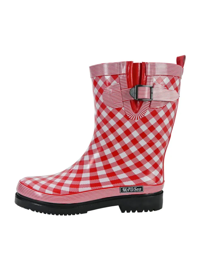 Gummistiefel Checkered in rot>MADSea Outlet