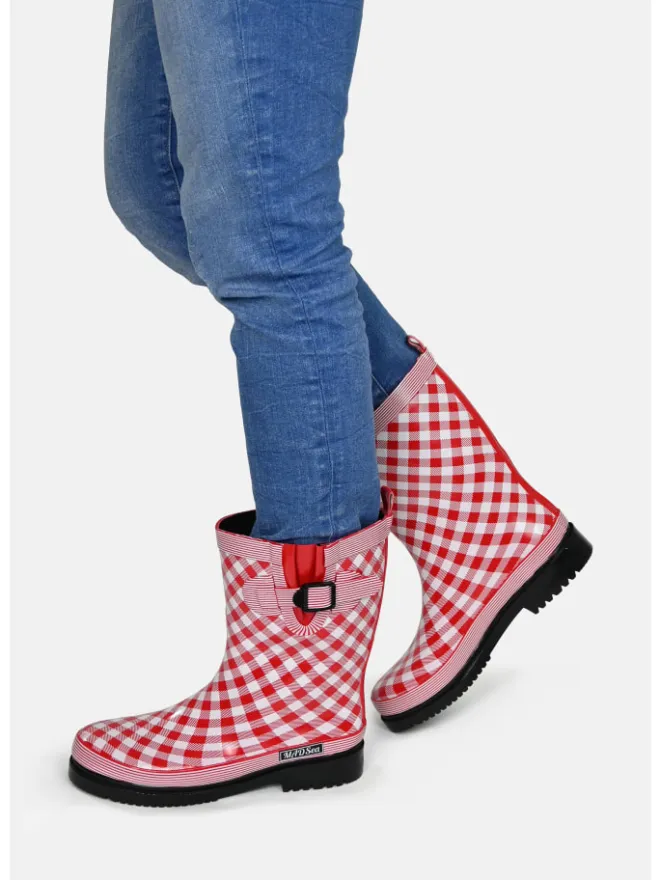 Gummistiefel Checkered in rot>MADSea Outlet