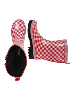 Gummistiefel Checkered in rot><noscript><img width=