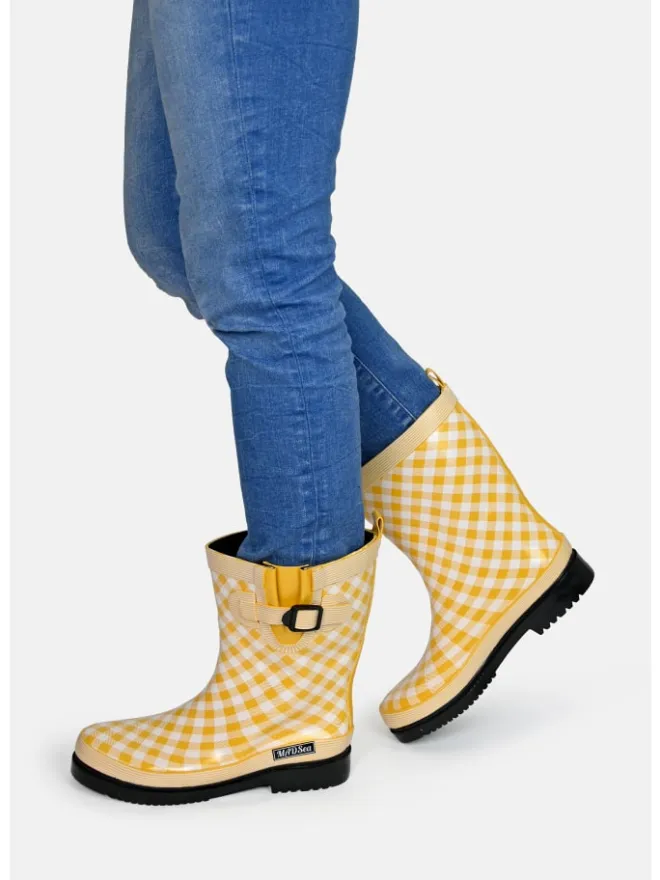 Gummistiefel Checkered in gelb>MADSea
