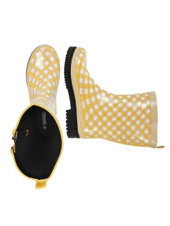 Gummistiefel Checkered in gelb><noscript><img width=