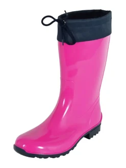 Regenliebe Gummistiefel^Gummistiefel de Fieselregen Langschaft in fuchsia/dunkelblau