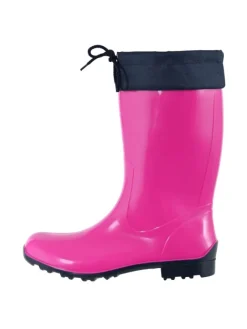 Regenliebe Gummistiefel^Gummistiefel de Fieselregen Langschaft in fuchsia/dunkelblau